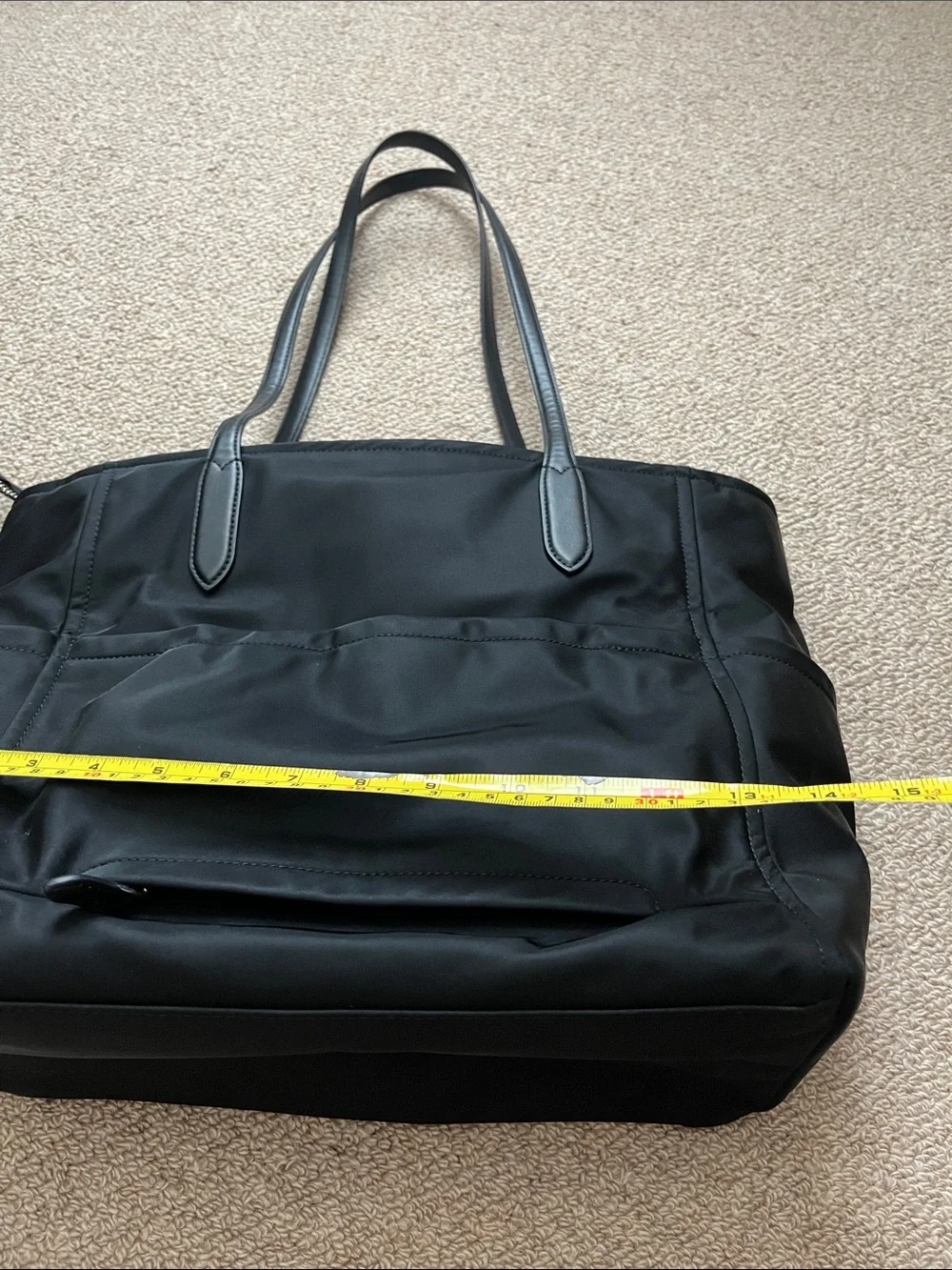 Kate Spade ♠️ The Little Better Black Chelsea Large Tote with Front Zip Pocket